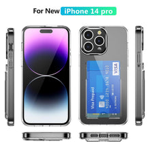 Transparent Card Holder Case For Apple iPhone Series