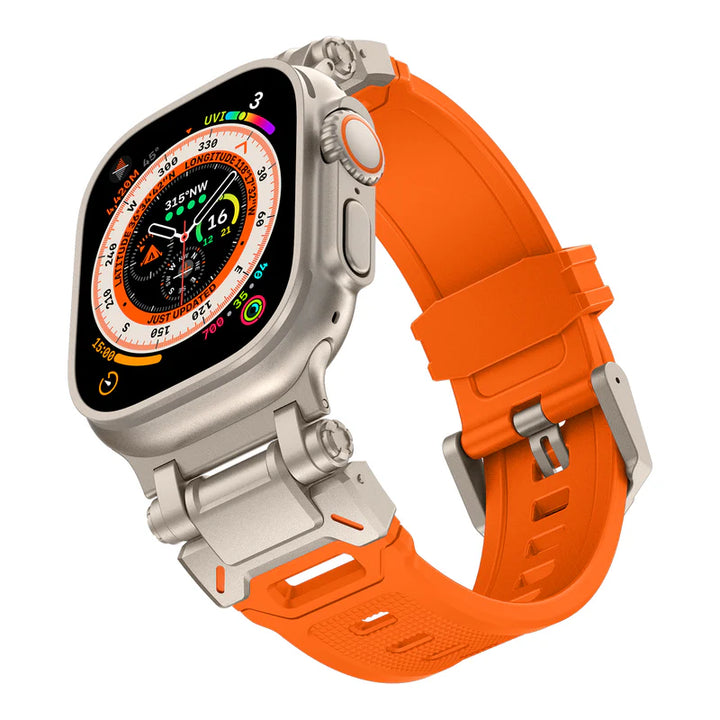 Explorer Rubber Band With Titanium Adapter Supports Apple Watch