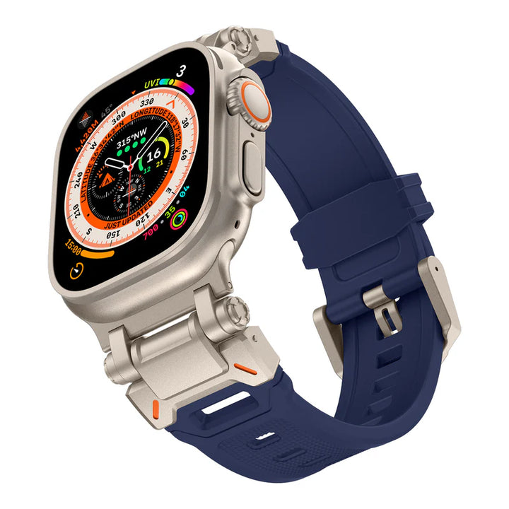 Explorer Rubber Band With Titanium Adapter Supports Apple Watch