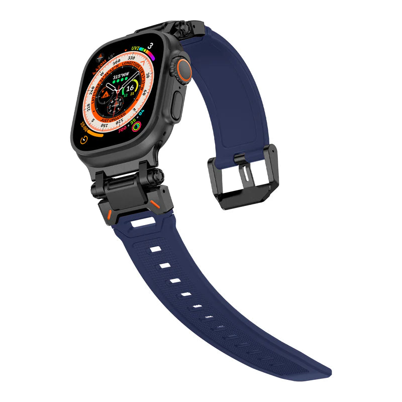 Explorer Rubber Band With Titanium Adapter Supports Apple Watch