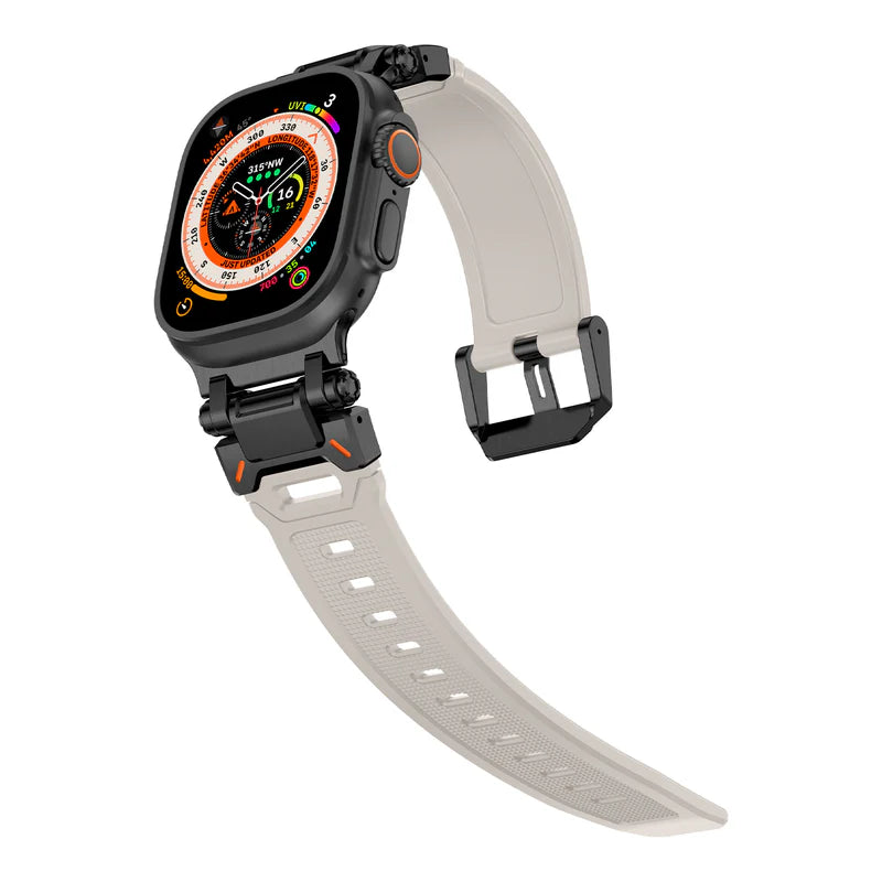 Explorer Rubber Band With Titanium Adapter Supports Apple Watch