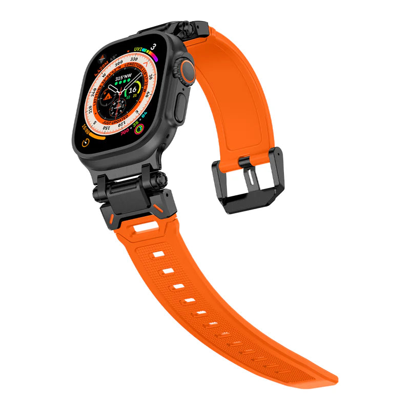 Explorer Rubber Band With Titanium Adapter Supports Apple Watch