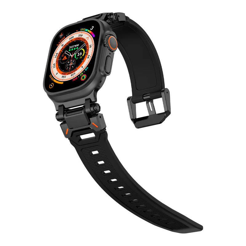 Explorer Rubber Band With Titanium Adapter Supports Apple Watch