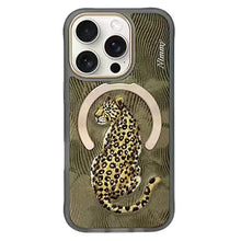 iPhone 15 Series  MagSafe Leopard Case | Nimmy Embroidery Dream Animal