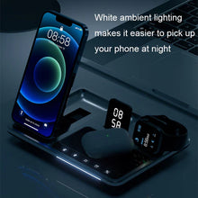 R11 4-in-1 30W Wireless Charger with Ambient Light - Silver Black