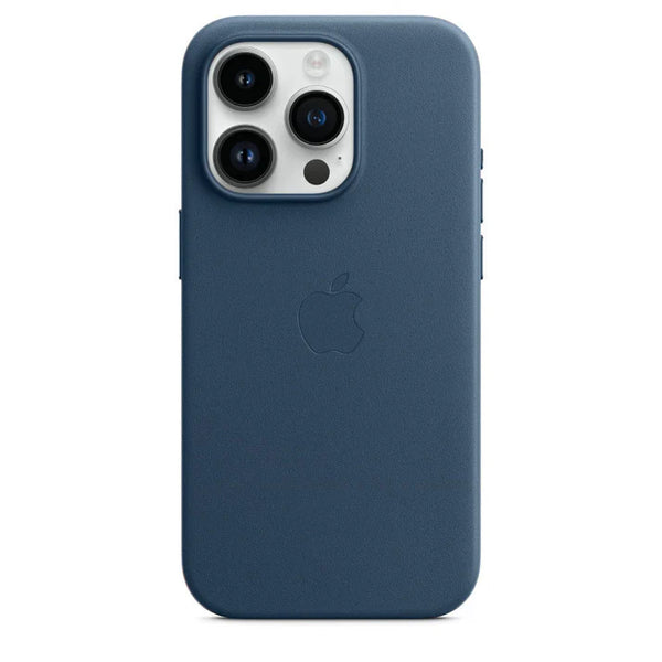 OG Leather MagSafe Case with Logo for iPhone 15 Series (MIDNIGHT BLUE)