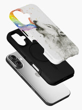 Wolf Howling Rainbow iPhone Case