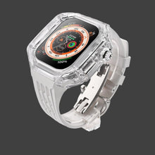 Luxury Modification Glacier Case With Transparent Straps For iWatch (44/45MM-49MM) - Luxystudio