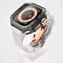 Luxury Modification Glacier Case With Transparent Straps For iWatch (44/45MM-49MM) - Luxystudio