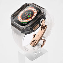 Luxury Modification Glacier Case With Transparent Straps For iWatch (44/45MM-49MM) - Luxystudio