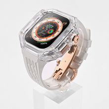 Luxury Modification Glacier Case With Transparent Straps For iWatch (44/45MM-49MM) - Luxystudio