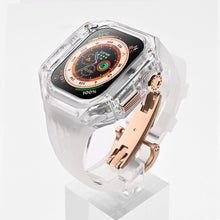 Luxury Modification Glacier Case With Transparent Straps For iWatch (44/45MM-49MM) - Luxystudio