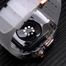 Luxury Modification Glacier Case With Transparent Straps For iWatch (44/45MM-49MM) - Luxystudio