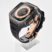 Luxury Modification Glacier Case With Transparent Straps For iWatch (44/45MM-49MM) - Luxystudio