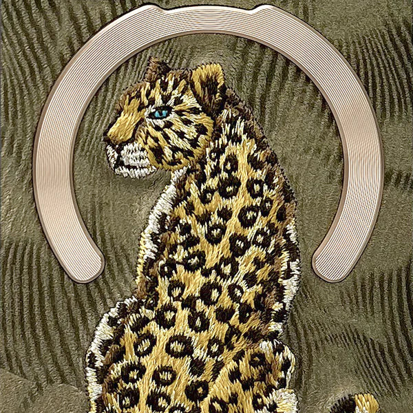 iPhone 15 Series  MagSafe Leopard Case | Nimmy Embroidery Dream Animal (Copy)