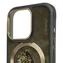 iPhone 15 Series  MagSafe Leopard Case | Nimmy Embroidery Dream Animal