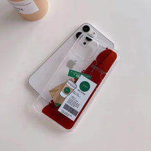 Starbucks Cases Float Flow Liquid LUXY Studio Coffee Phone Case for iPhone 14 | Hard Back PC Cover Casing Brand: Luxy Studio Cases - Luxystudio